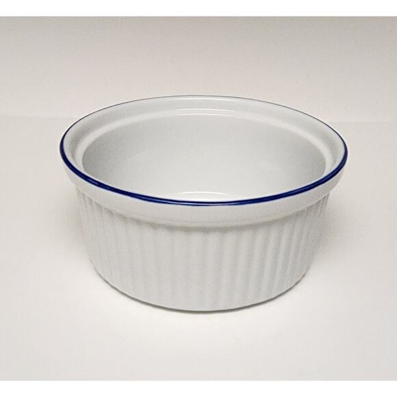 BIA Blanc De Table/Corningware Vintage Casserole Dish W/ Cobalt Blue Trim 9PCS - Picture 6 of 16